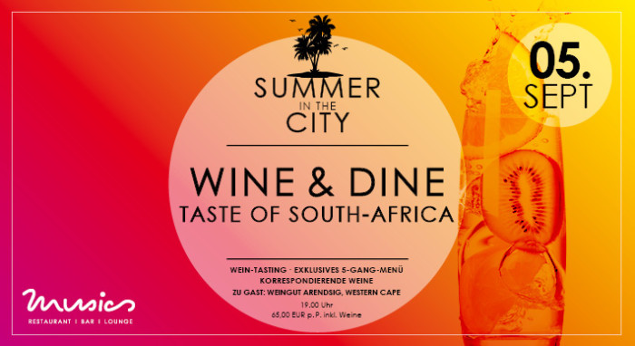 Summer in the City – Wine & Dine – Taste of South Africa