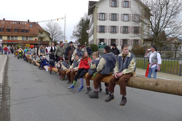 Narrenbaumstellen der Narrenzunft Hebsack-Geister