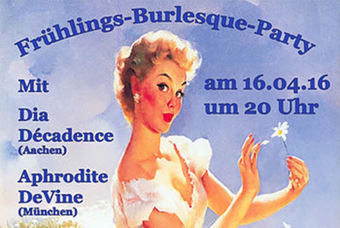 Frühling-Burlesque-Party in Friedrichshafen am 16.04.2016