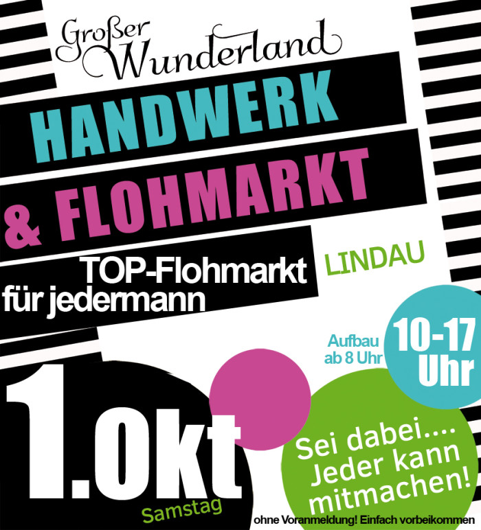 Großer Wunderland Handwerkmarkt  und Flohmarkt in Lindau