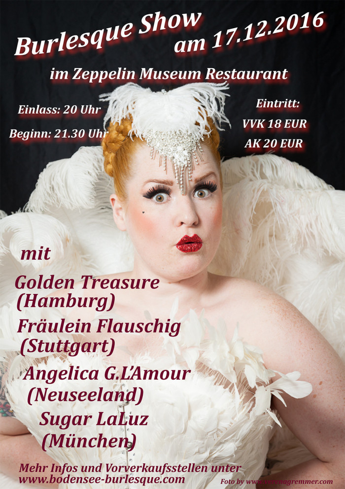 Burlesque Show und Party am 17.12.2016