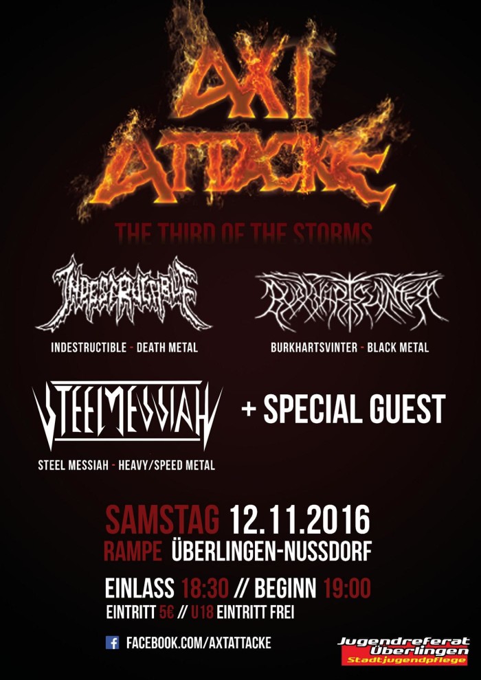 AxtAttacke – The Third Of The Storms (Heavy Metal-Konzert)