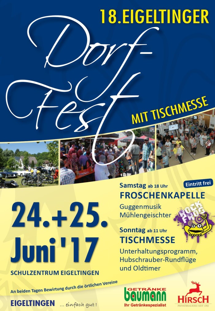 Dorffest mit Tischmesse Eigeltingen